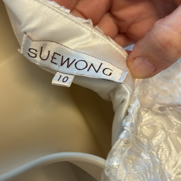 Sue Wong white lace dress size 10 - Picture 4 of 4